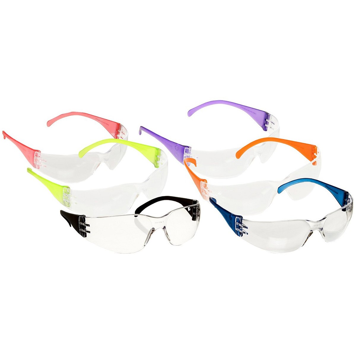 Pyramex S4110SMP Intruder Safety Glasses Clear Lens Multi Color 12