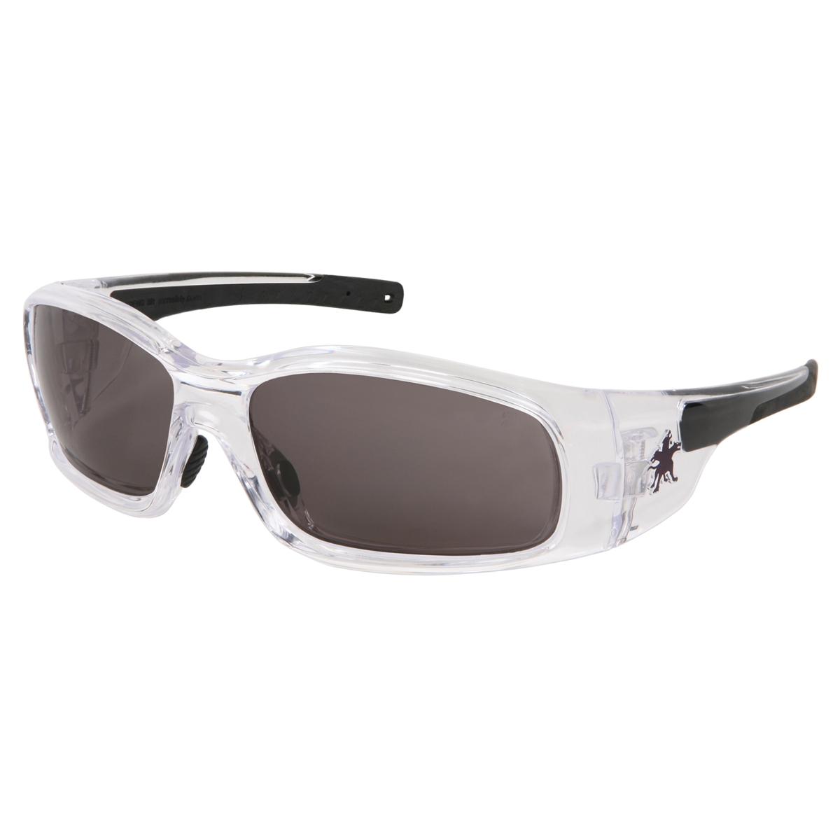 Crews Swagger Safety Glasses - Clear Frame - Gray Anti-Fog ...