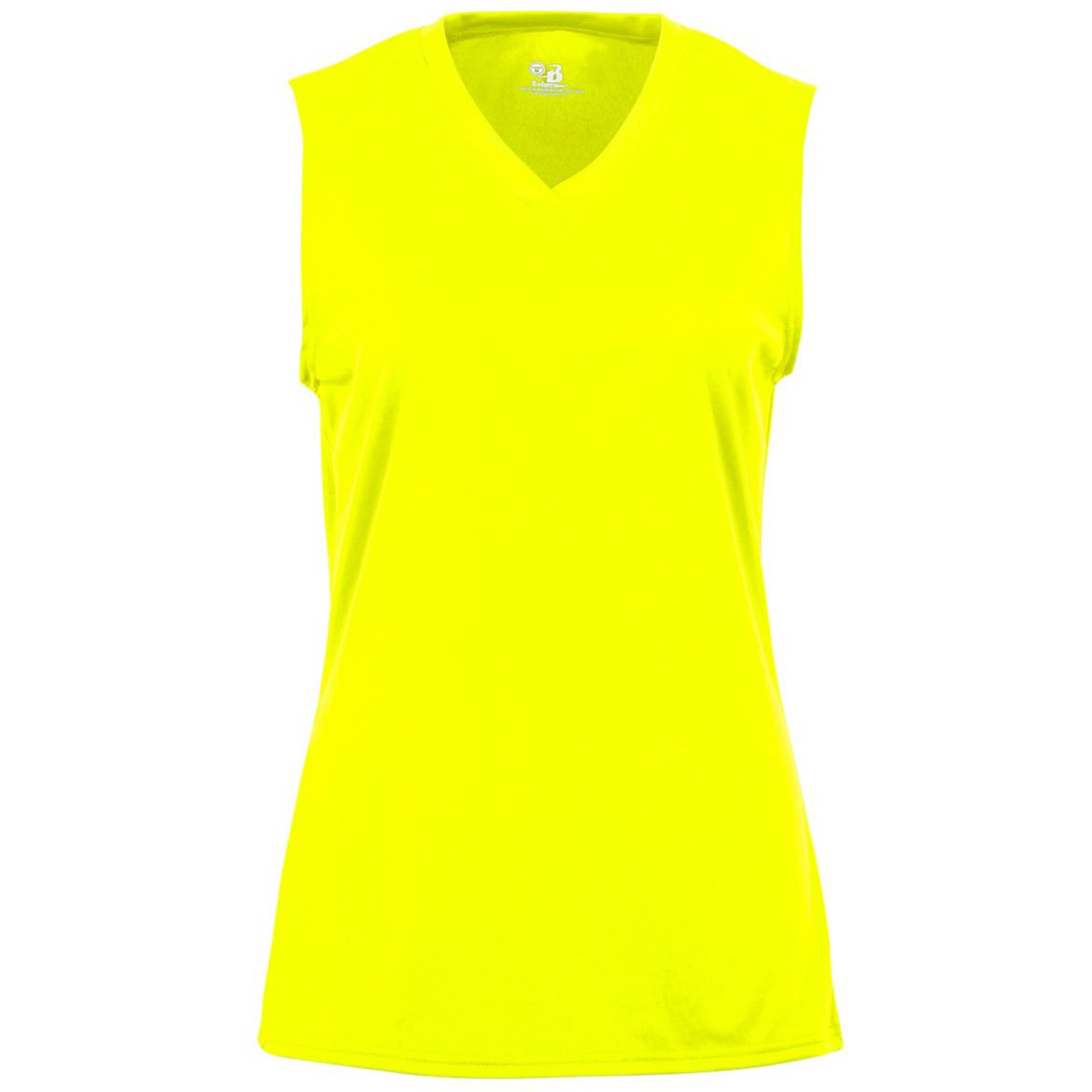 Badger Sport 4163 BCore Women's Sleeveless TShirt Safety Yellow