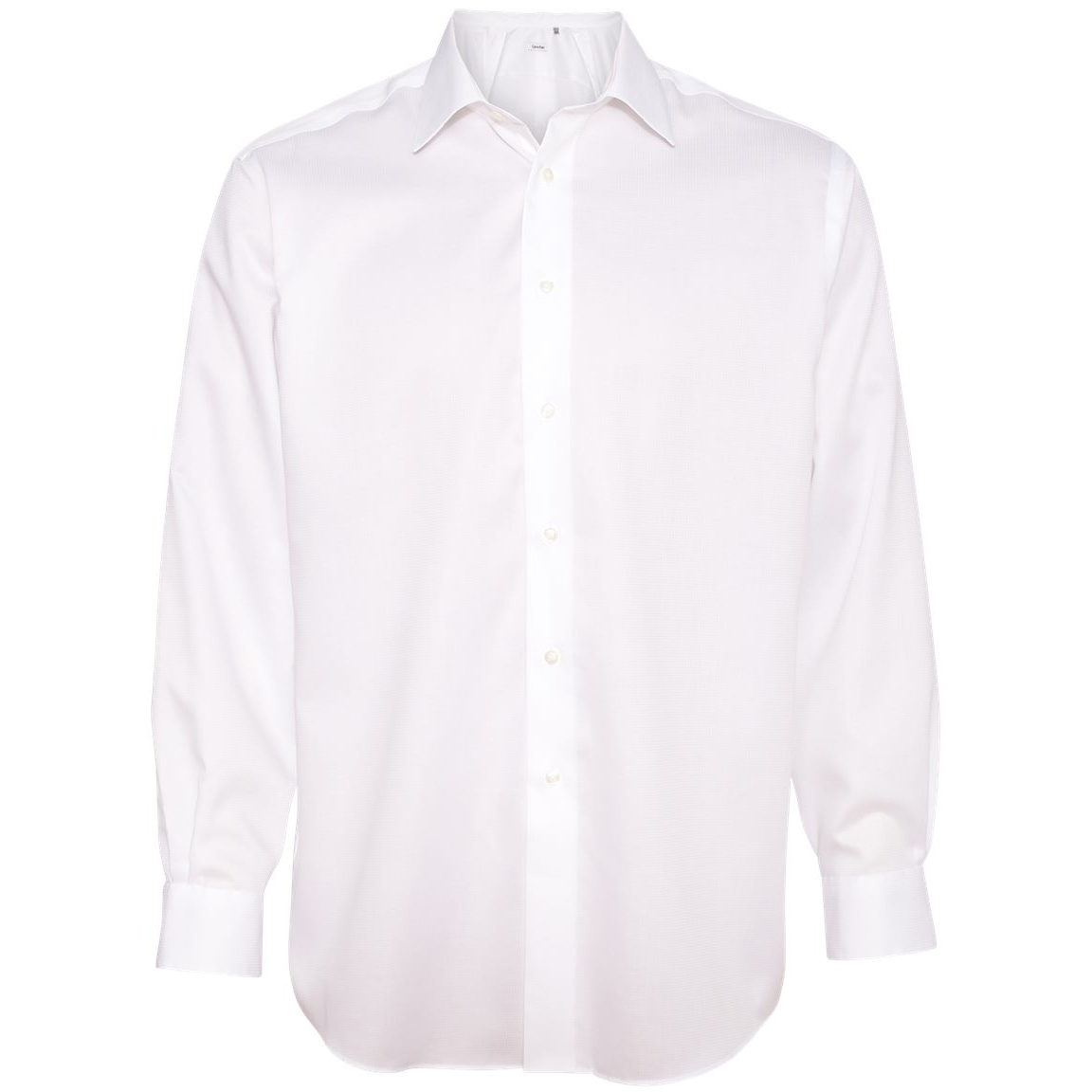 Calvin Klein 13CK029 Non-Iron Dobby Pindot Shirt - White | FullSource.com