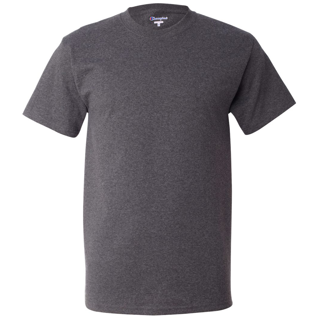 Champion T425 Short Sleeve TShirt Charcoal Heather