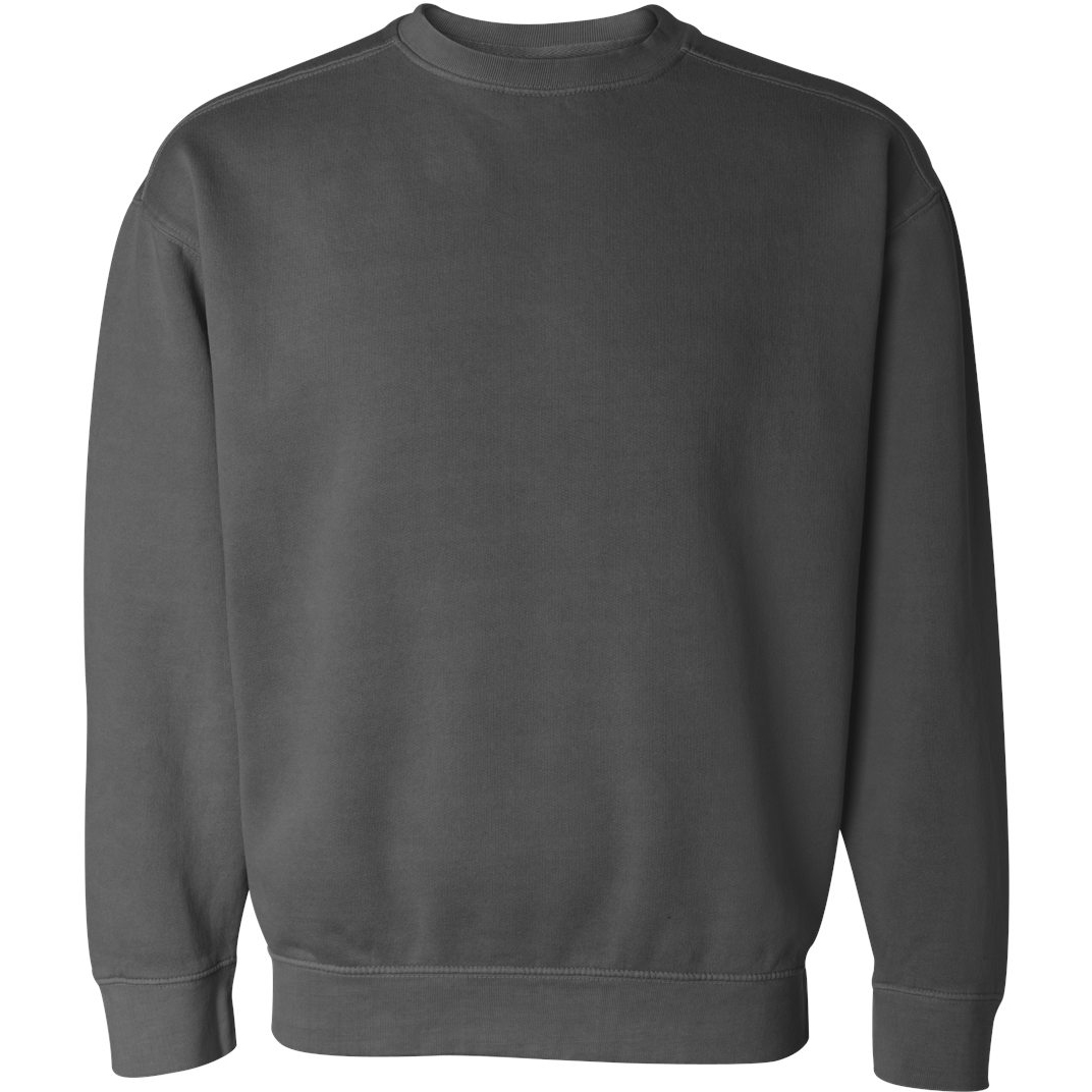 Comfort Colors 1566 Garment Dyed Ringspun Crewneck Sweatshirt - Pepper ...