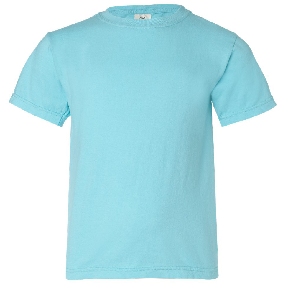 Comfort Colors 9018 Youth Garment Dyed Ringspun T-Shirt - Lagoon Blue ...