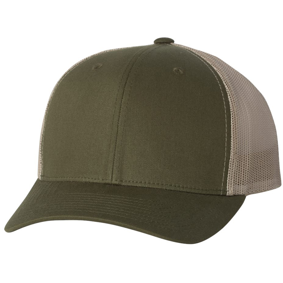 Yupoong 6606 Retro Trucker - Moss/Khaki | FullSource.com