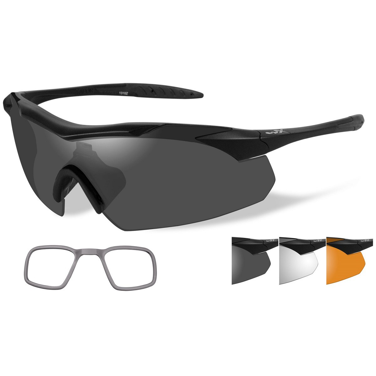 Wiley X 3502RX WX Vapor Safety Glasses w/ RX Inserts Matte Black