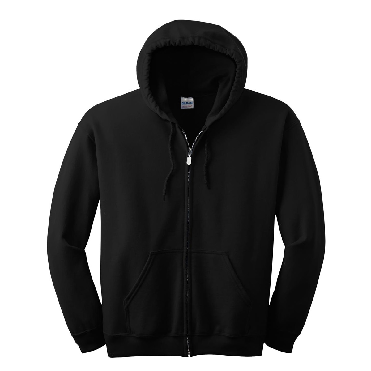 Gildan 18600 Heavy Blend Full-Zip Hooded Sweatshirt - Black ...