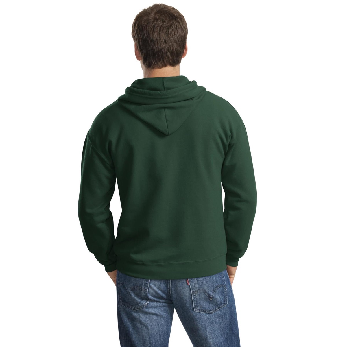 Gildan 18600 Heavy Blend Full-Zip Hooded Sweatshirt - Forest Green ...