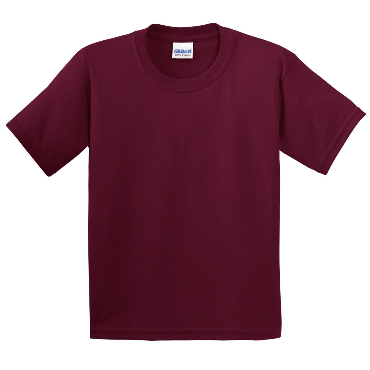 Gildan 2000B Youth Ultra Cotton 100% Cotton T-Shirt - Maroon ...