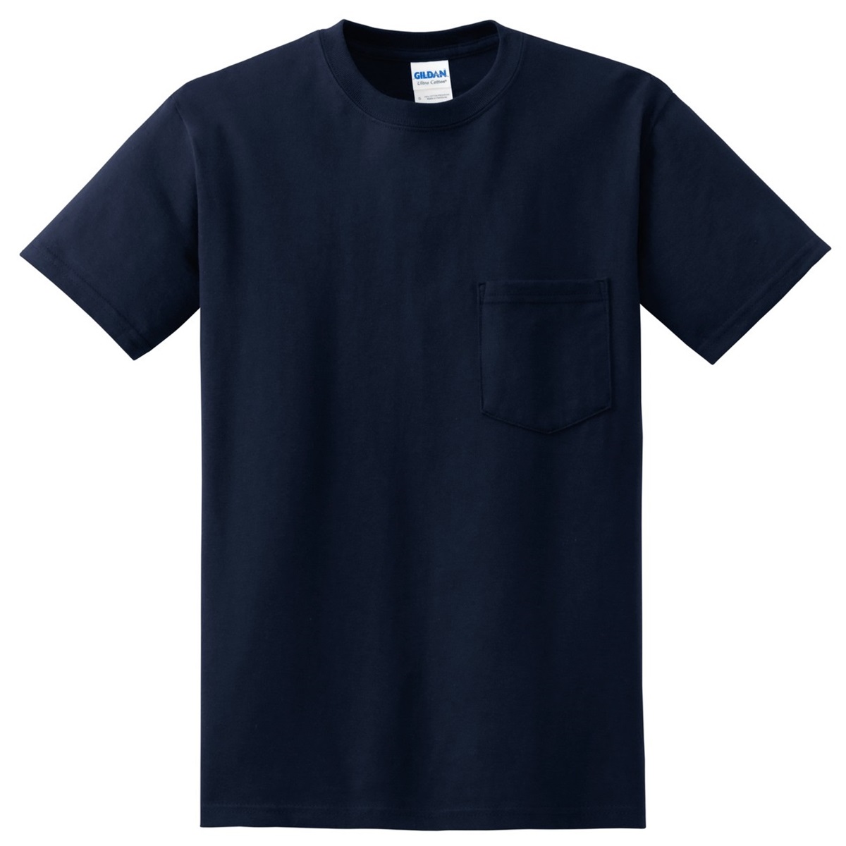 Gildan 2300 Ultra Cotton T-Shirt with Pocket - Navy | FullSource.com