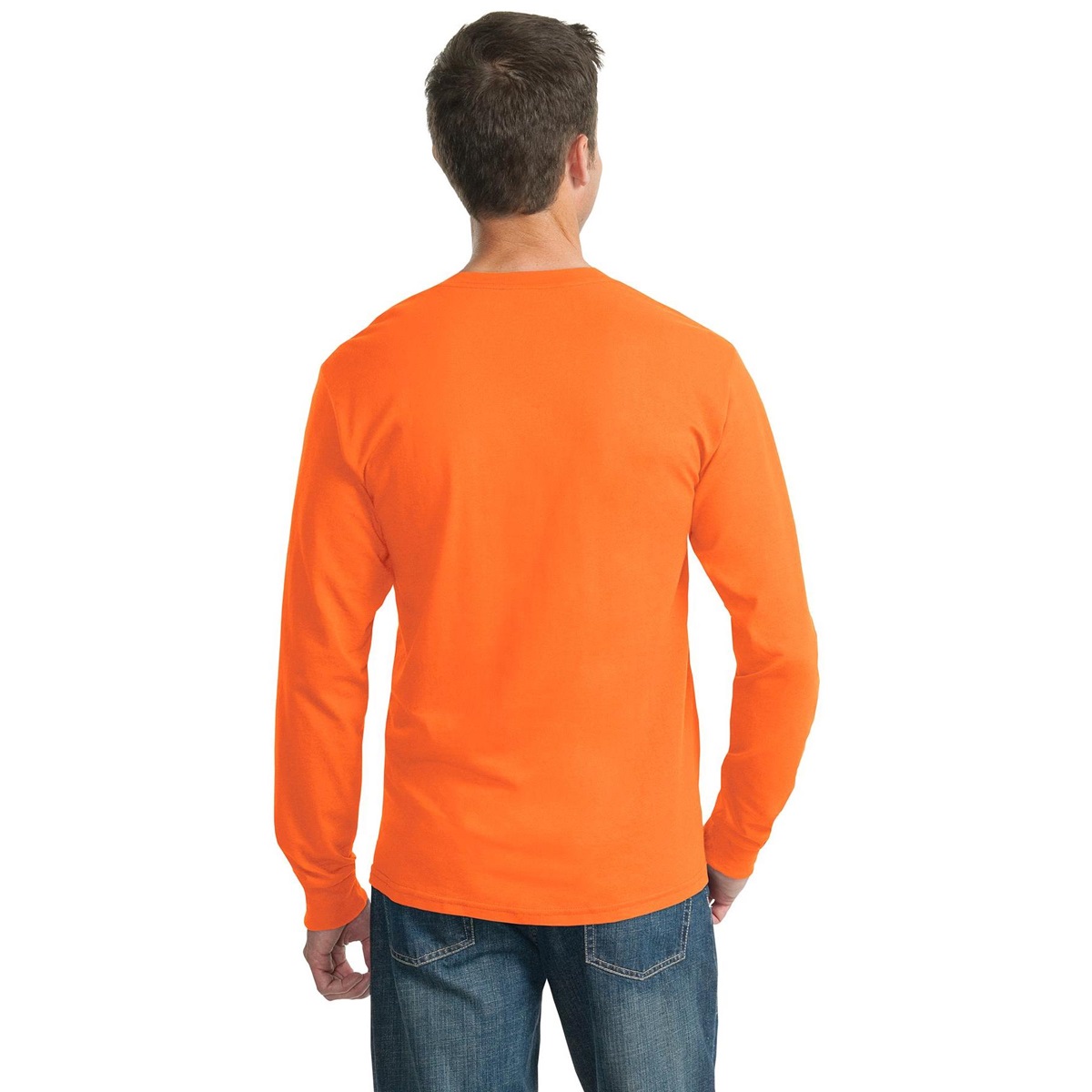 Jerzees 29LS Heavyweight Blend Long Sleeve T-Shirt - Safety Orange ...