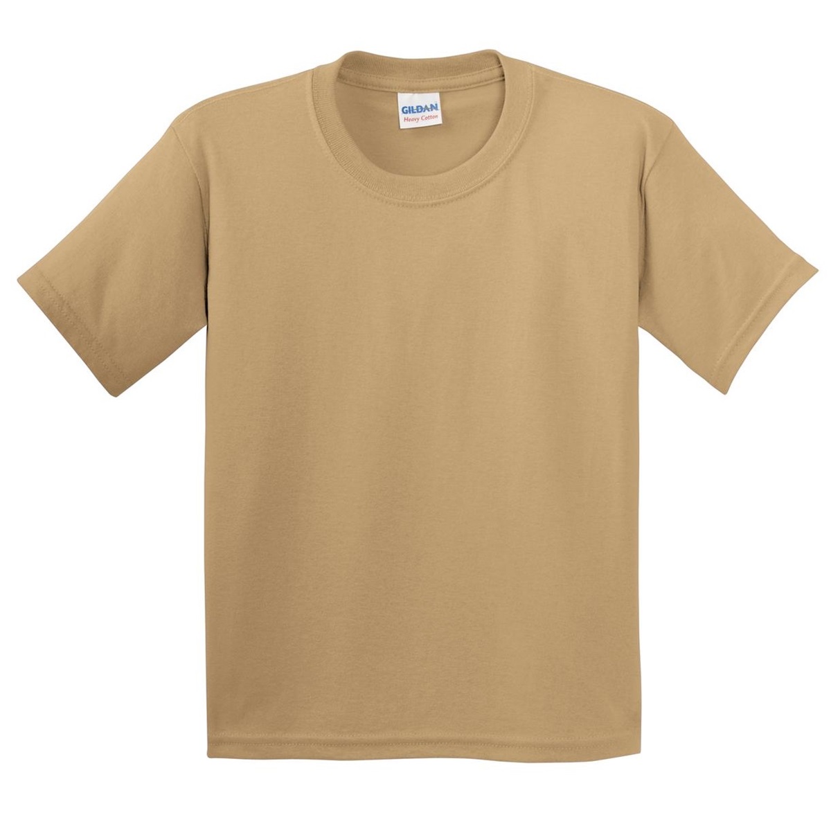 Gildan 5000B Youth Heavy Cotton T-Shirt - Old Gold | FullSource.com