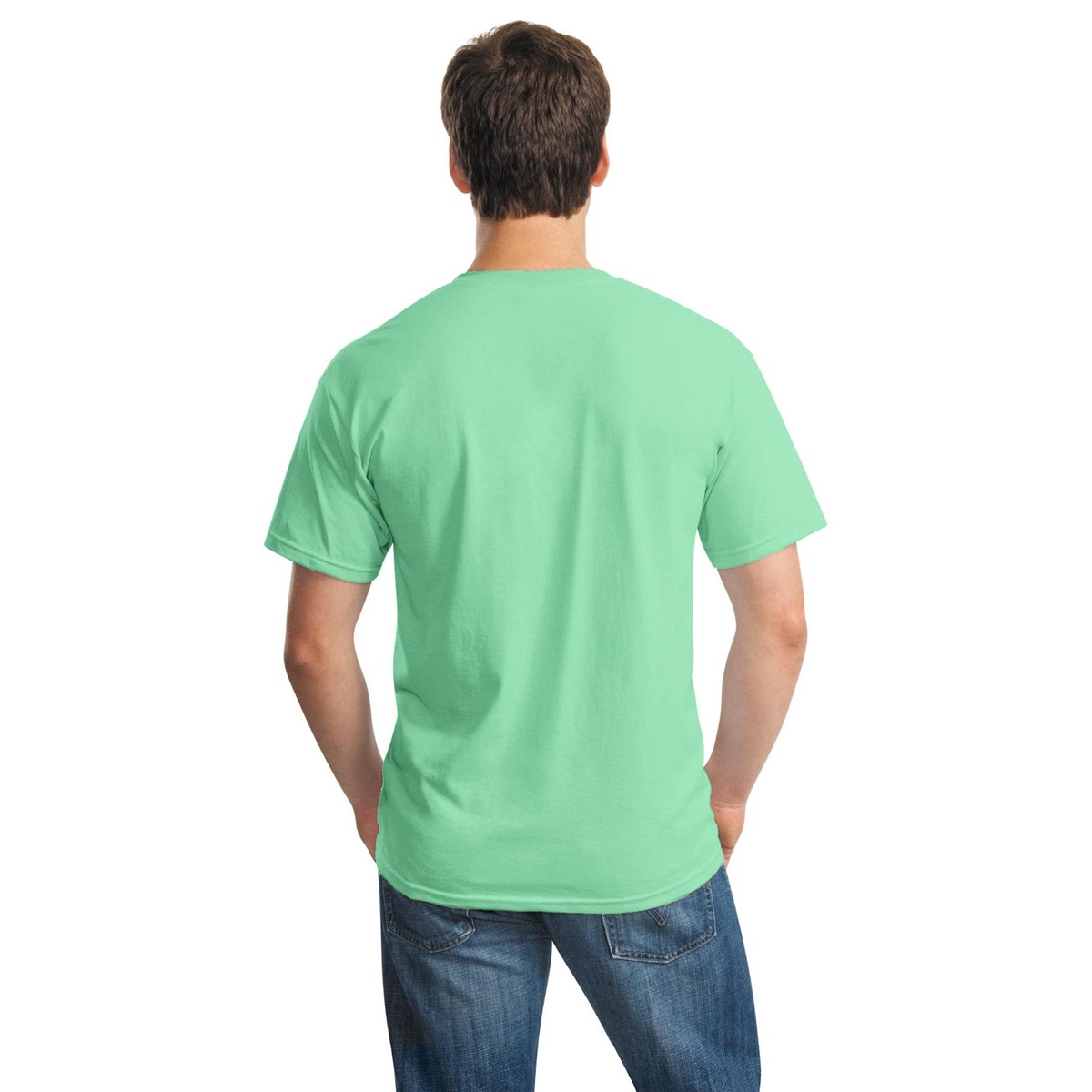 green printed tshirt