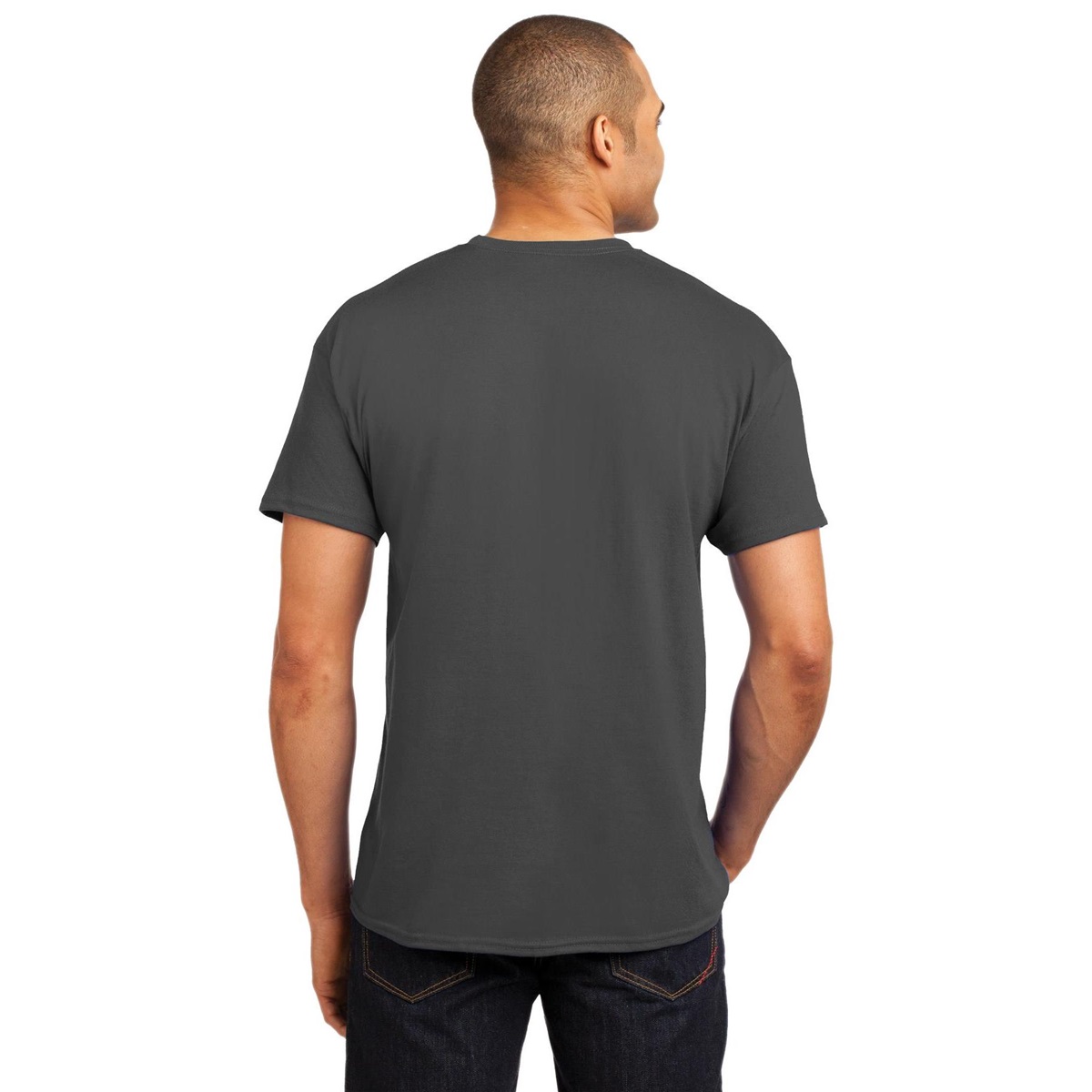 Hanes 5170 ComfortBlend EcoSmart Cotton/Polyester T-Shirt - Smoke Grey ...