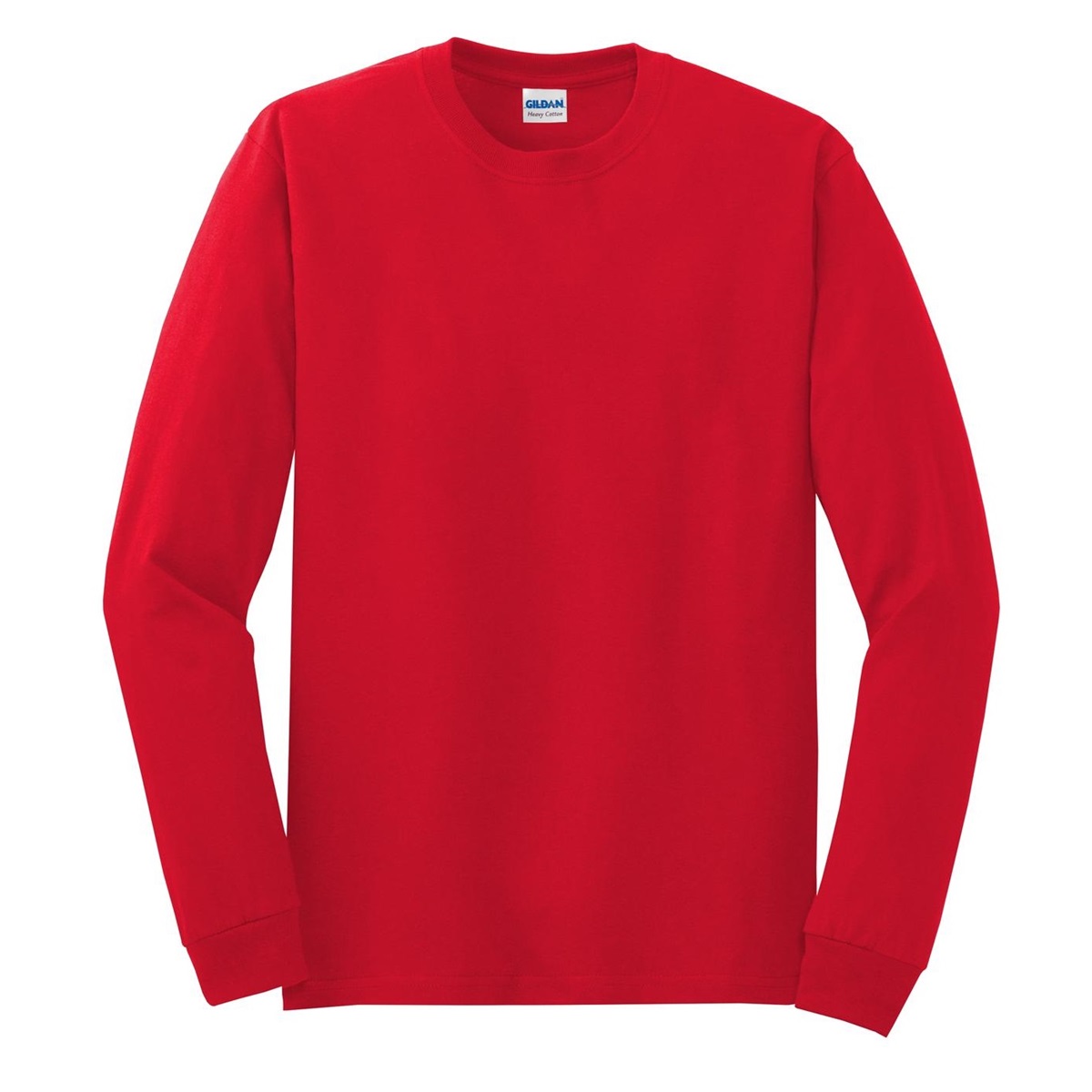 Gildan 5400 Heavy Cotton Long Sleeve T Shirt Red