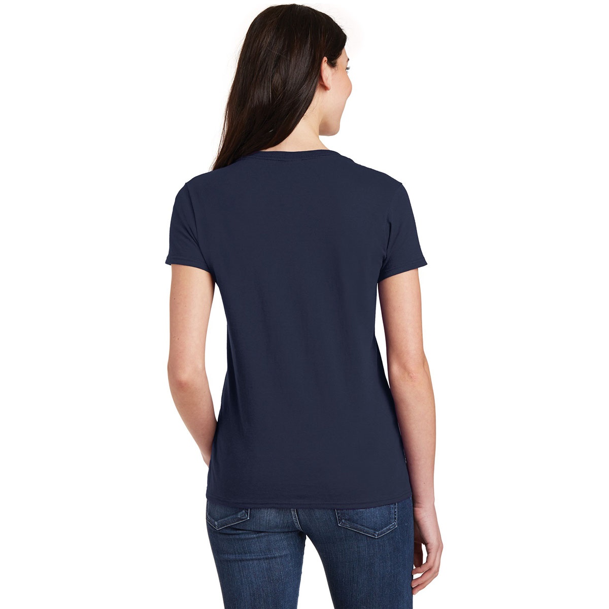 Download Gildan 5V00L Ladies Heavy Cotton V-Neck T-Shirt - Navy ...