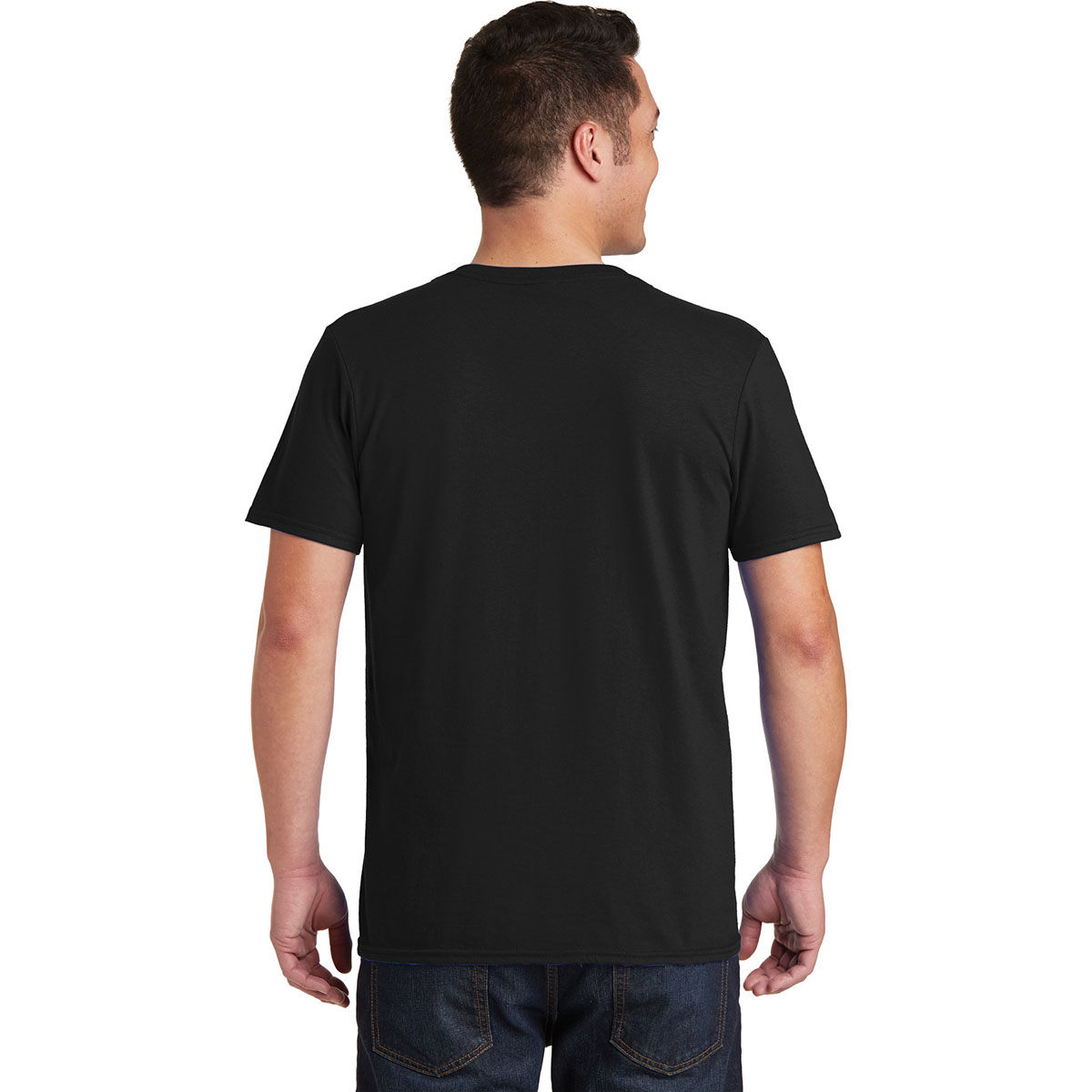 Gildan 64V00 Softstyle V-Neck T-Shirt - Black | FullSource.com