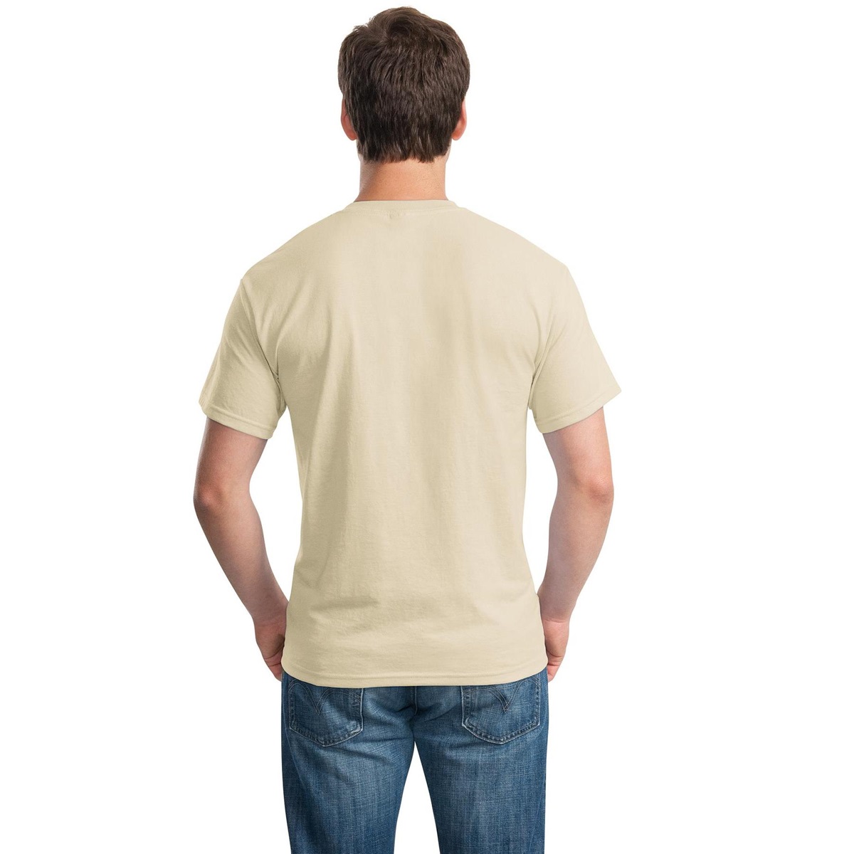 Gildan 8000 DryBlend T-Shirt - Sand | FullSource.com