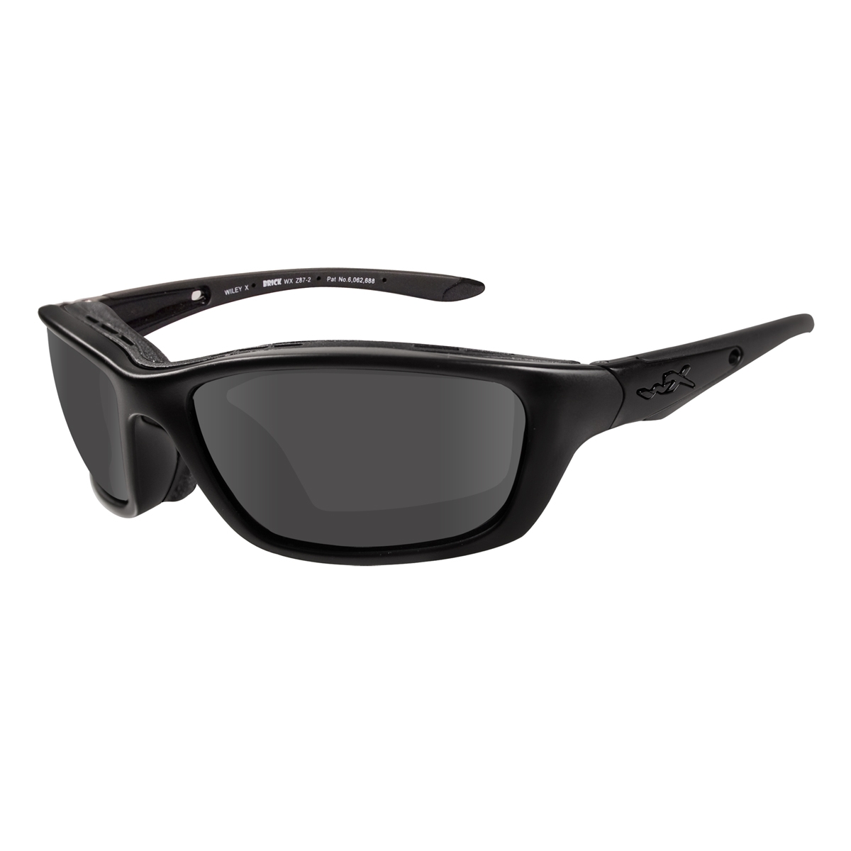 Wiley X Brick Sunglasses - Matte Black Frame - Grey Lens | FullSource.com