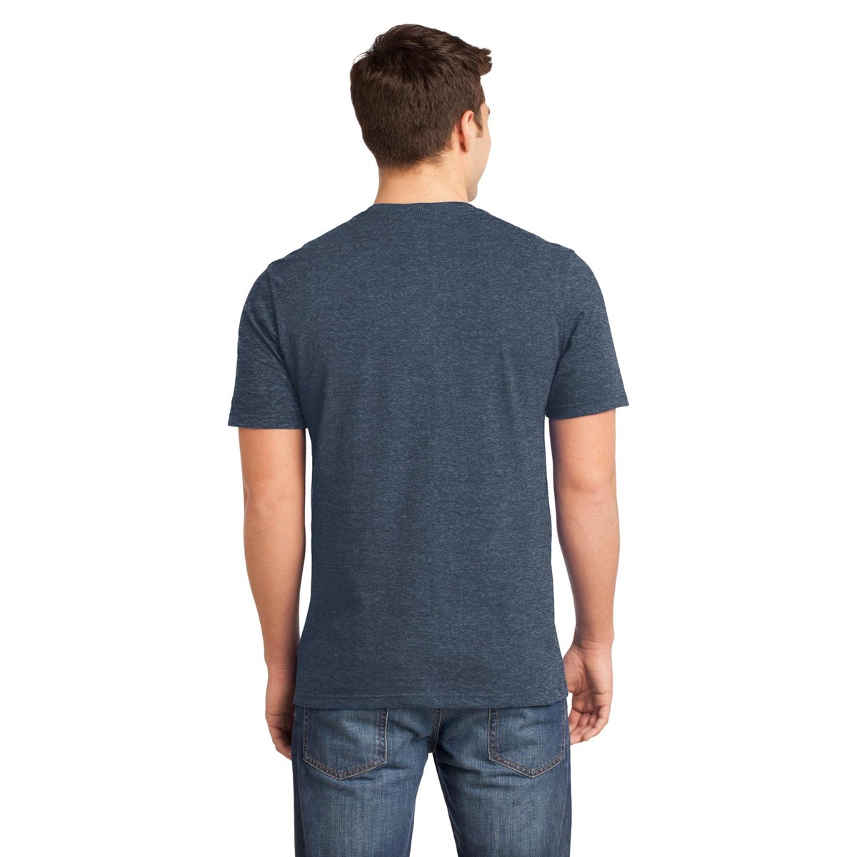 District DT6000 Young Mens Very Important Tee - Heathered Navy ...