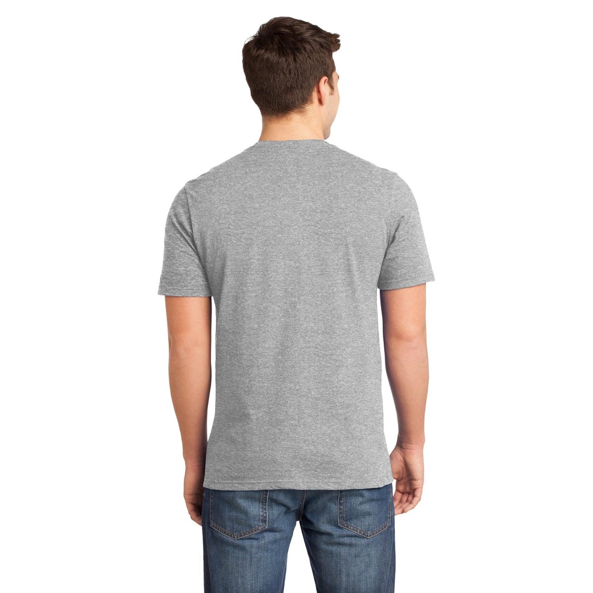 District DT6000 Young Mens Very Important Tee - Light Heather Grey ...