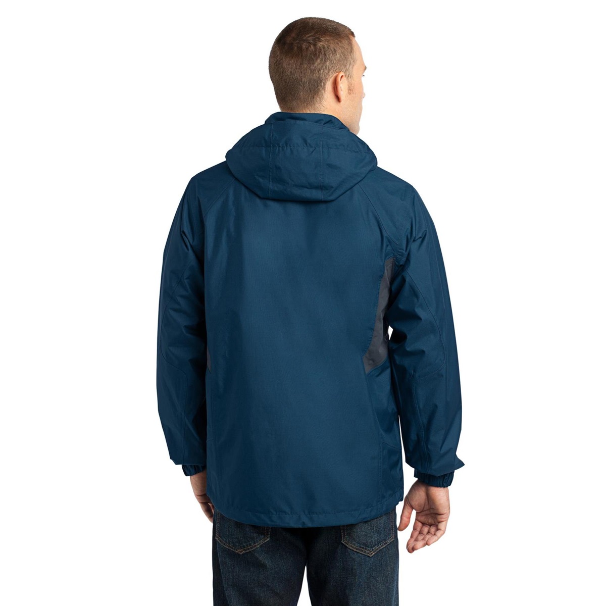 Eddie Bauer EB550 Rain Jacket - Deep Sea Blue/Dark Adriatic ...