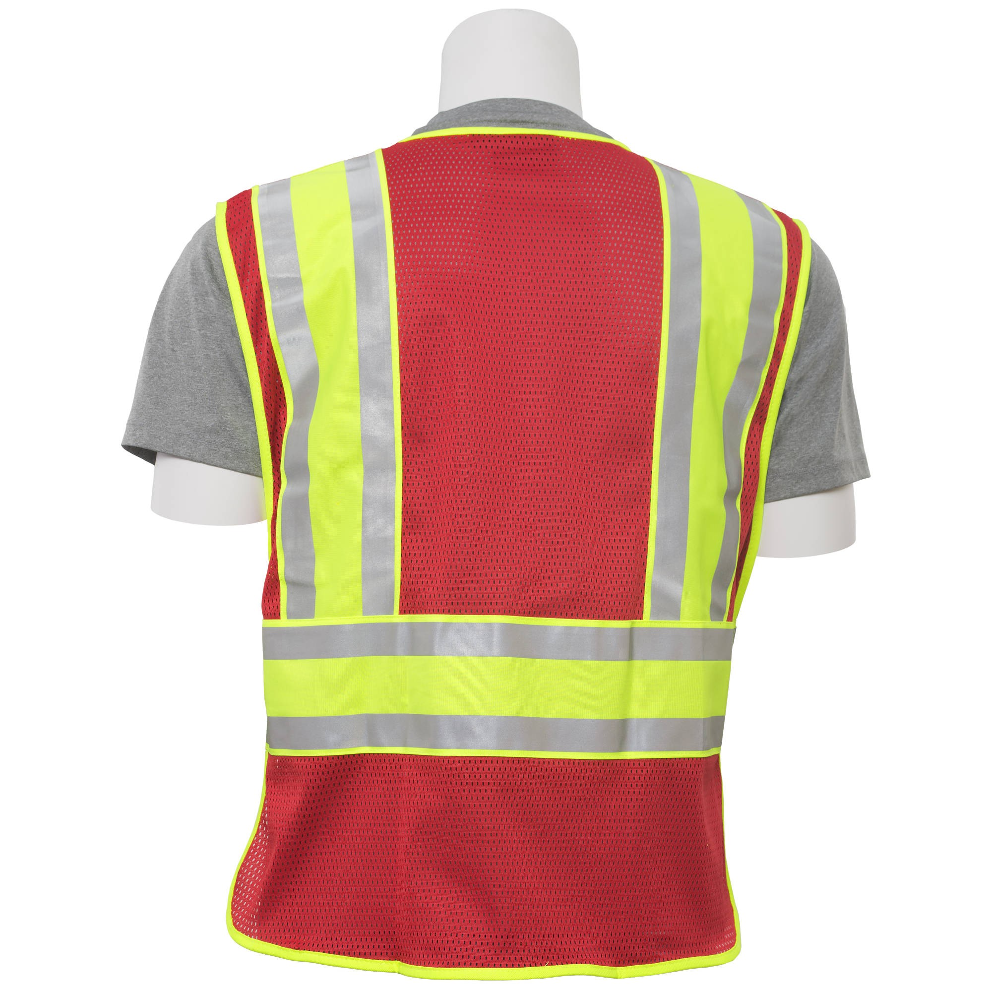ERB S530 NonANSI Mesh Expandable Safety Vest Red