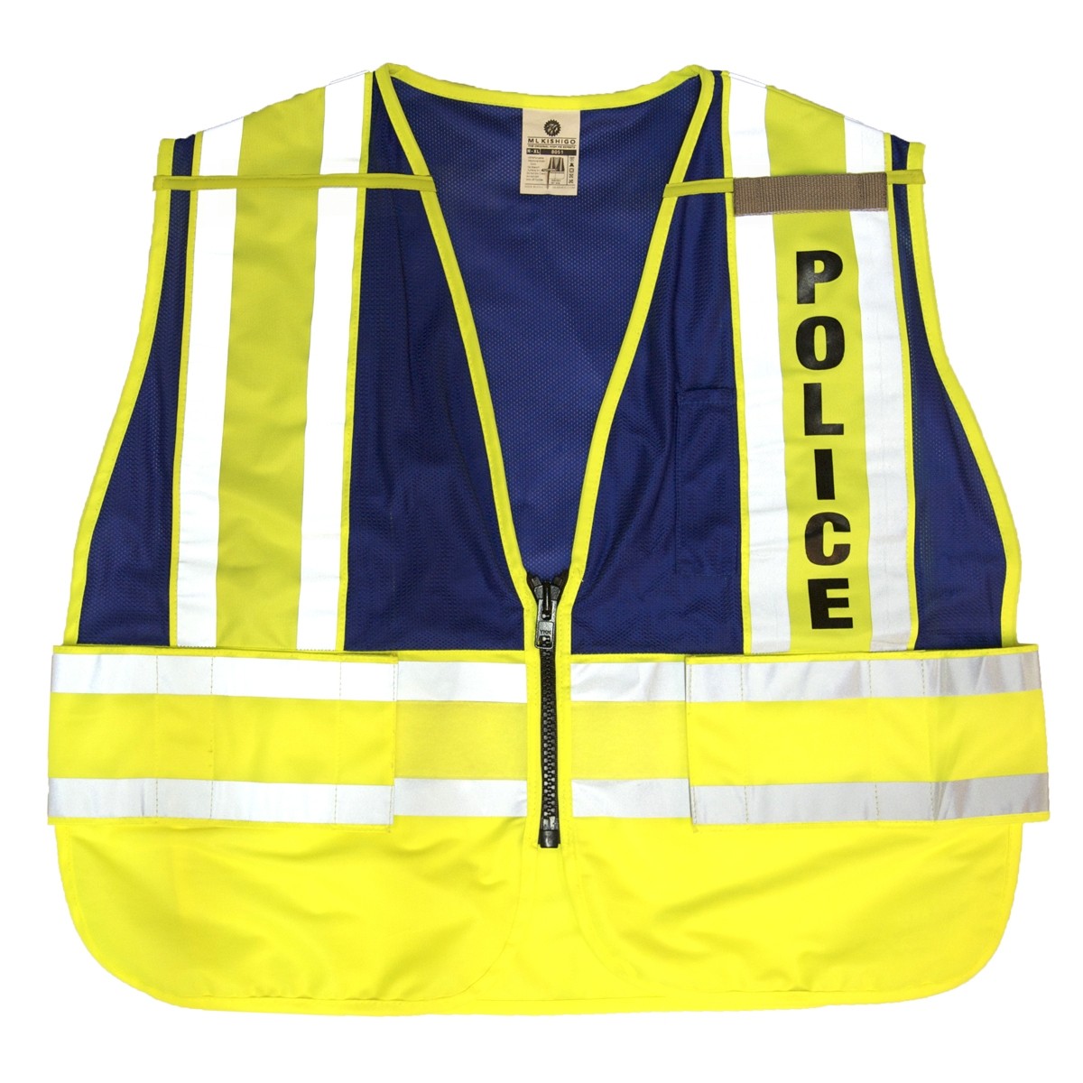 ML Kishigo 8051BZ 200 PSV Pro Series Police Safety Vest - Lime/Blue ...