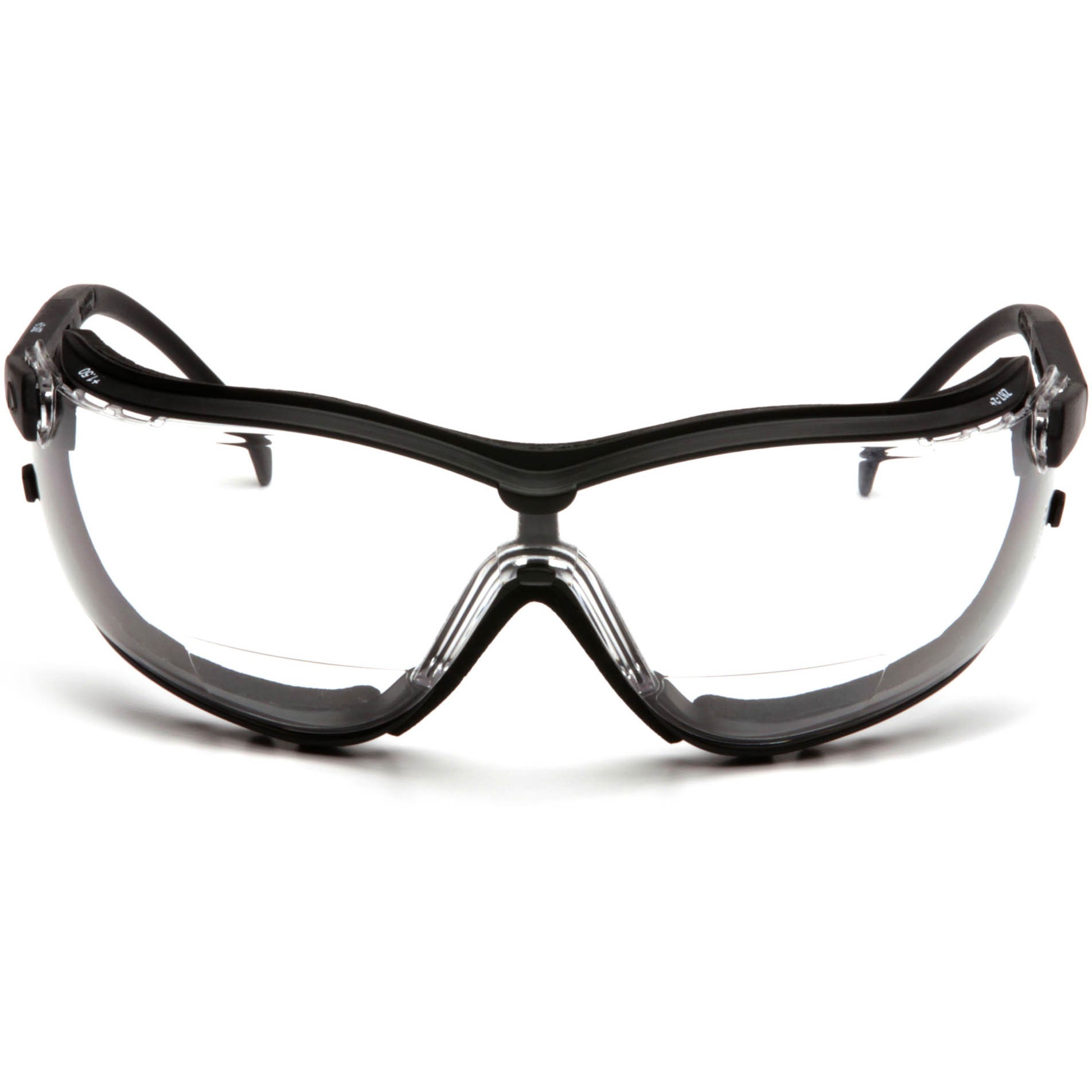 Pyramex V2G Readers Safety Glasses/Goggles Black Frame Clear Anti