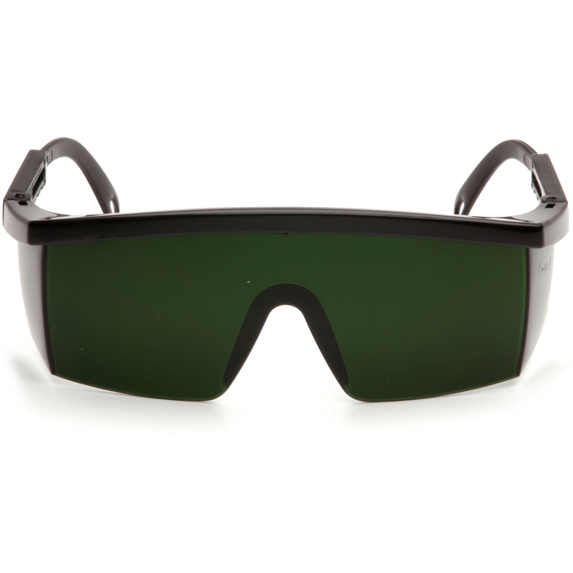 Pyramex Integra Safety Glasses Black Frame Green Shade 5.0 Lens