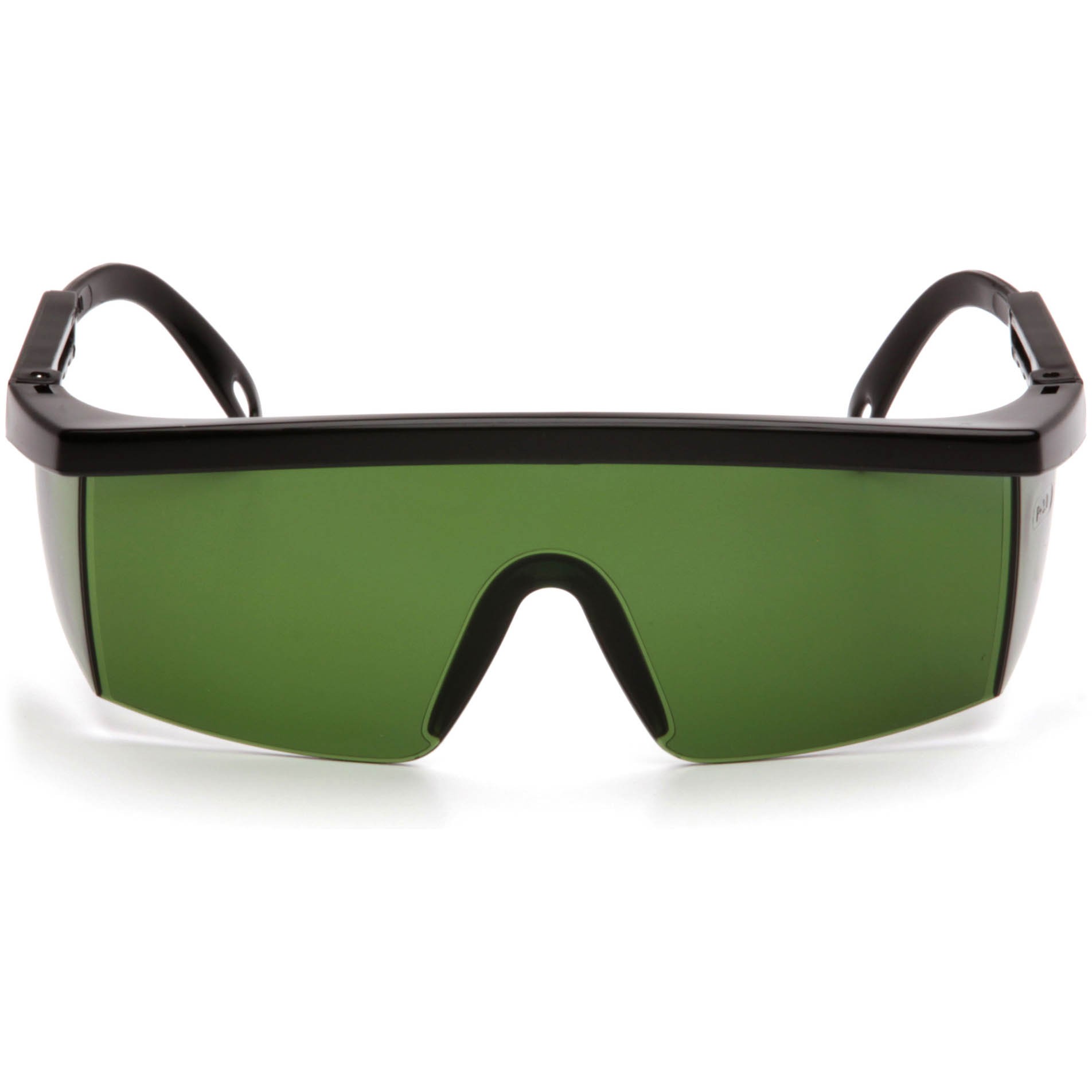 Pyramex Integra Safety Glasses Black Frame Green Shade 3.0 Lens
