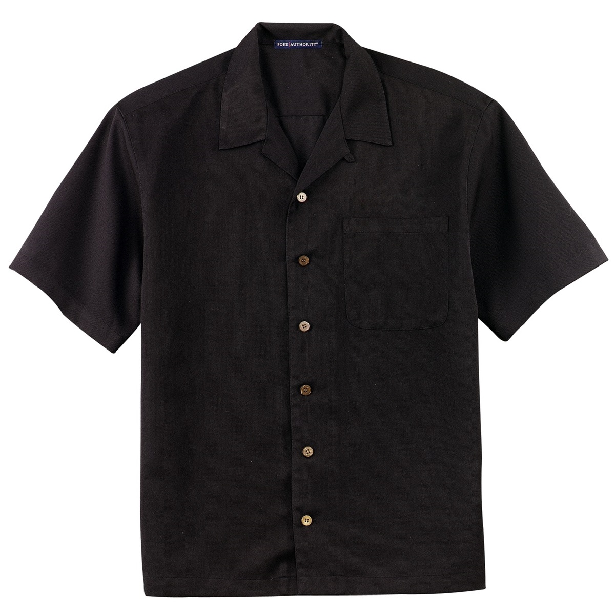 Port Authority S535 Easy Care Camp Shirt - Black | FullSource.com