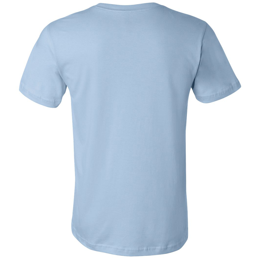 light blue jersey shirt