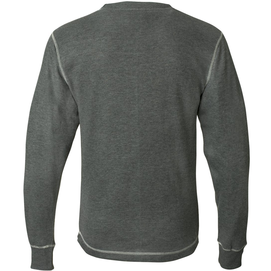 J. America 8238 Vintage Long Sleeve Thermal T-Shirt - Charcoal Heather ...