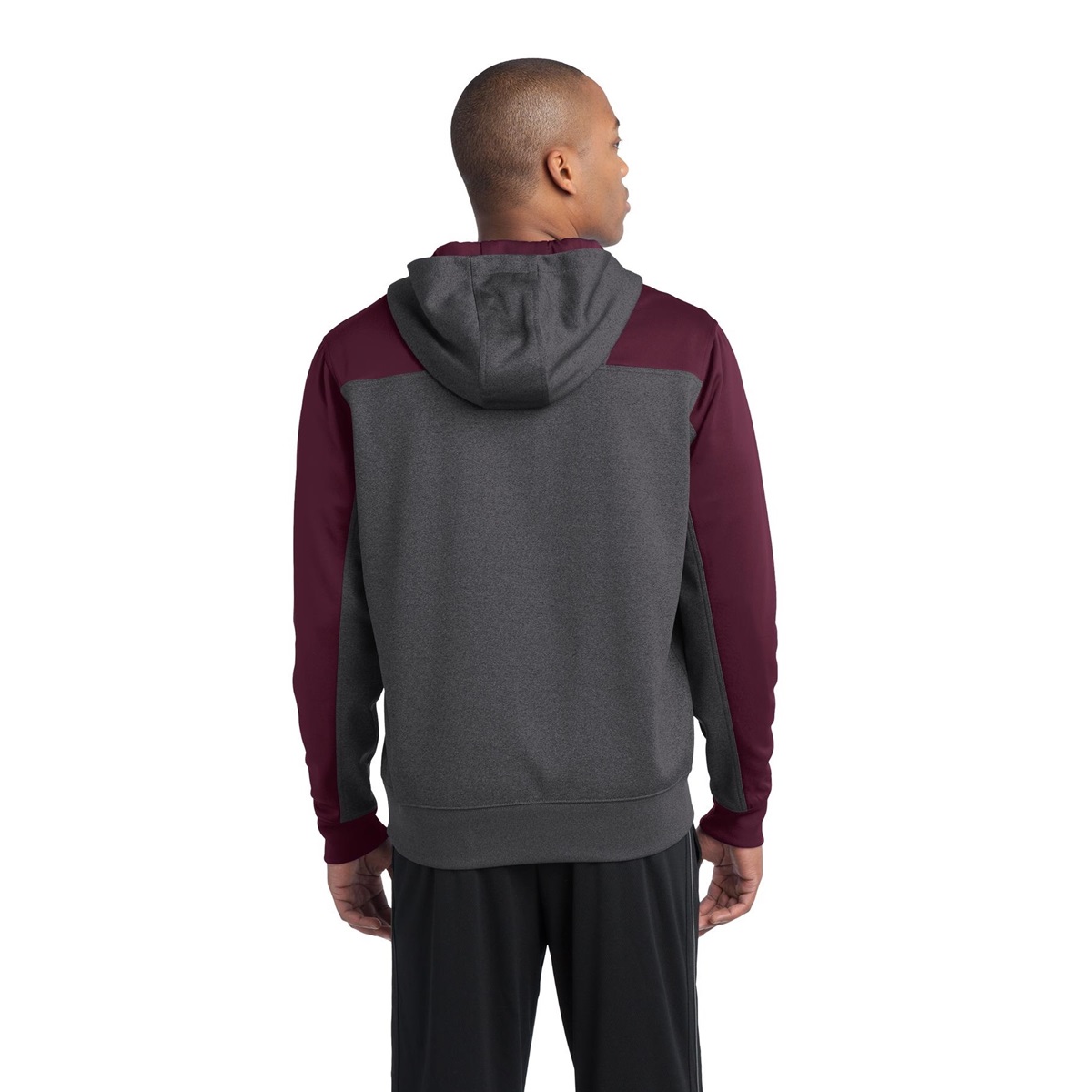 Sport-Tek ST249 Colorblock Tech Fleece 1/4-Zip Hooded Sweatshirt ...