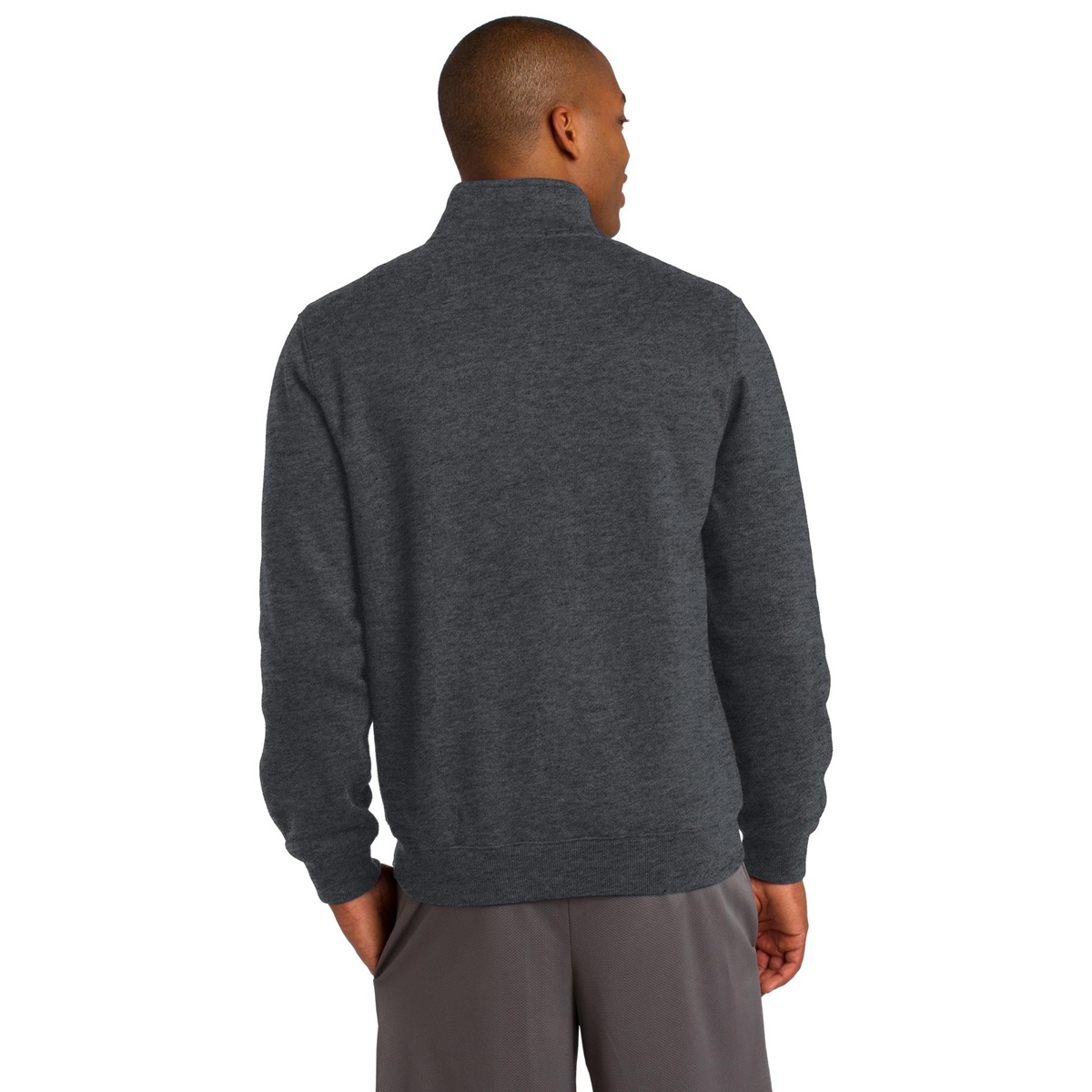 Sport-Tek ST259 Full-Zip Sweatshirt - Graphite Heather | FullSource.com