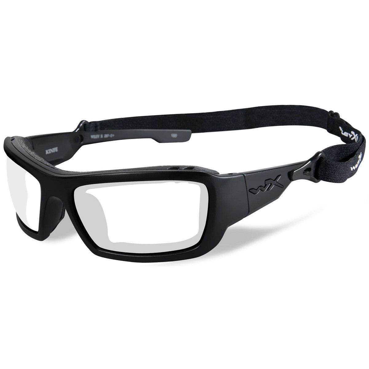 Wiley X Cckni03 Wx Knife Safety Glasses Matte Black Frame Clear Lens 4695