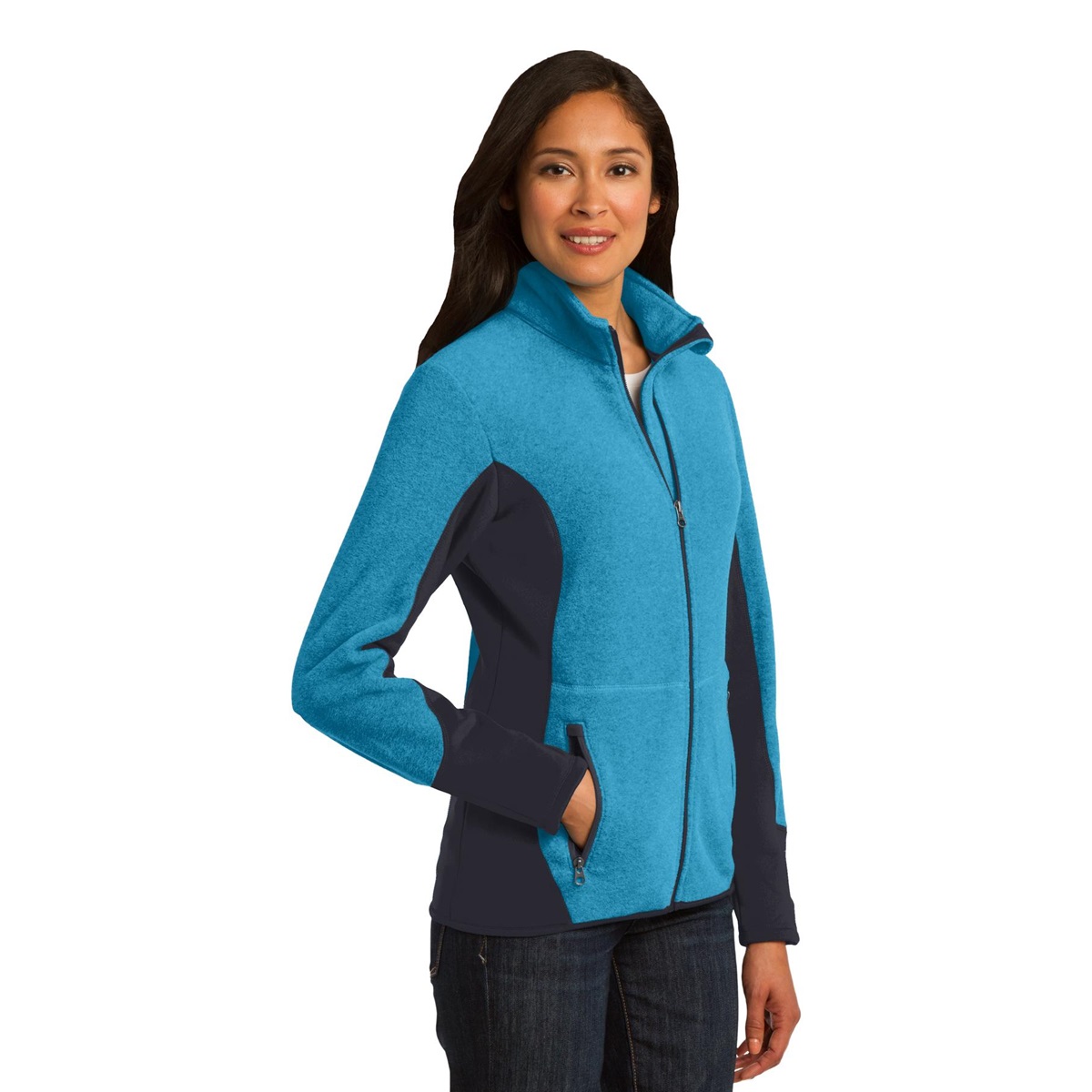 Port Authority L227 Ladies R-Tek Pro Fleece Full-Zip Jacket - Aqua ...