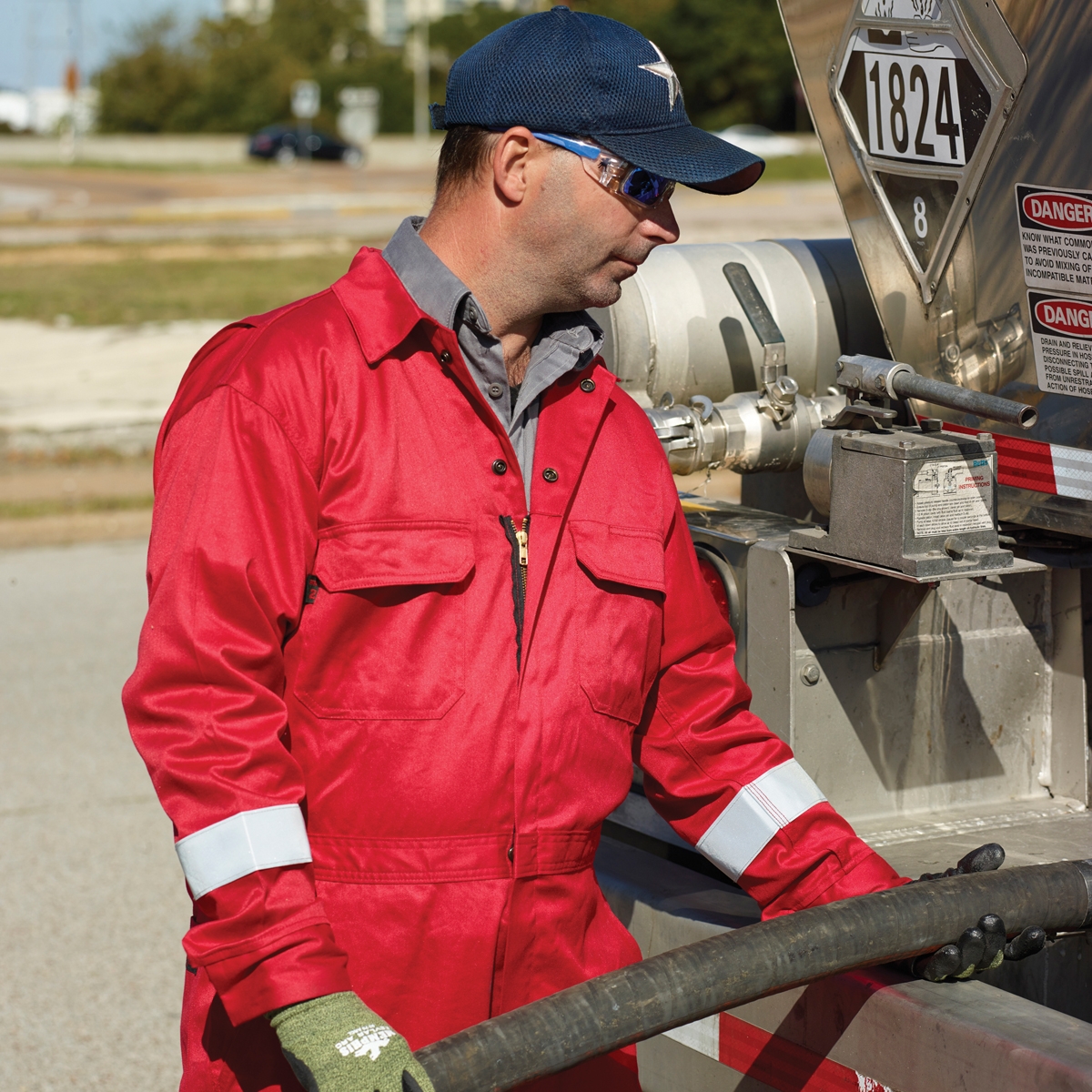 MCR Safety DC1RR Deluxe Reflective FR Coveralls - Red | FullSource.com