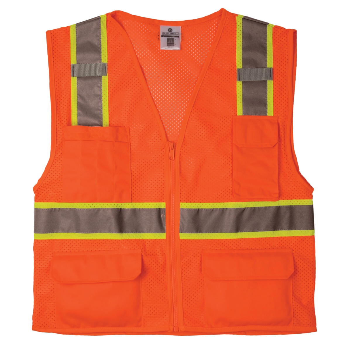 ML Kishigo 1196 UltraCool Mesh 6Pocket Safety Vest Orange