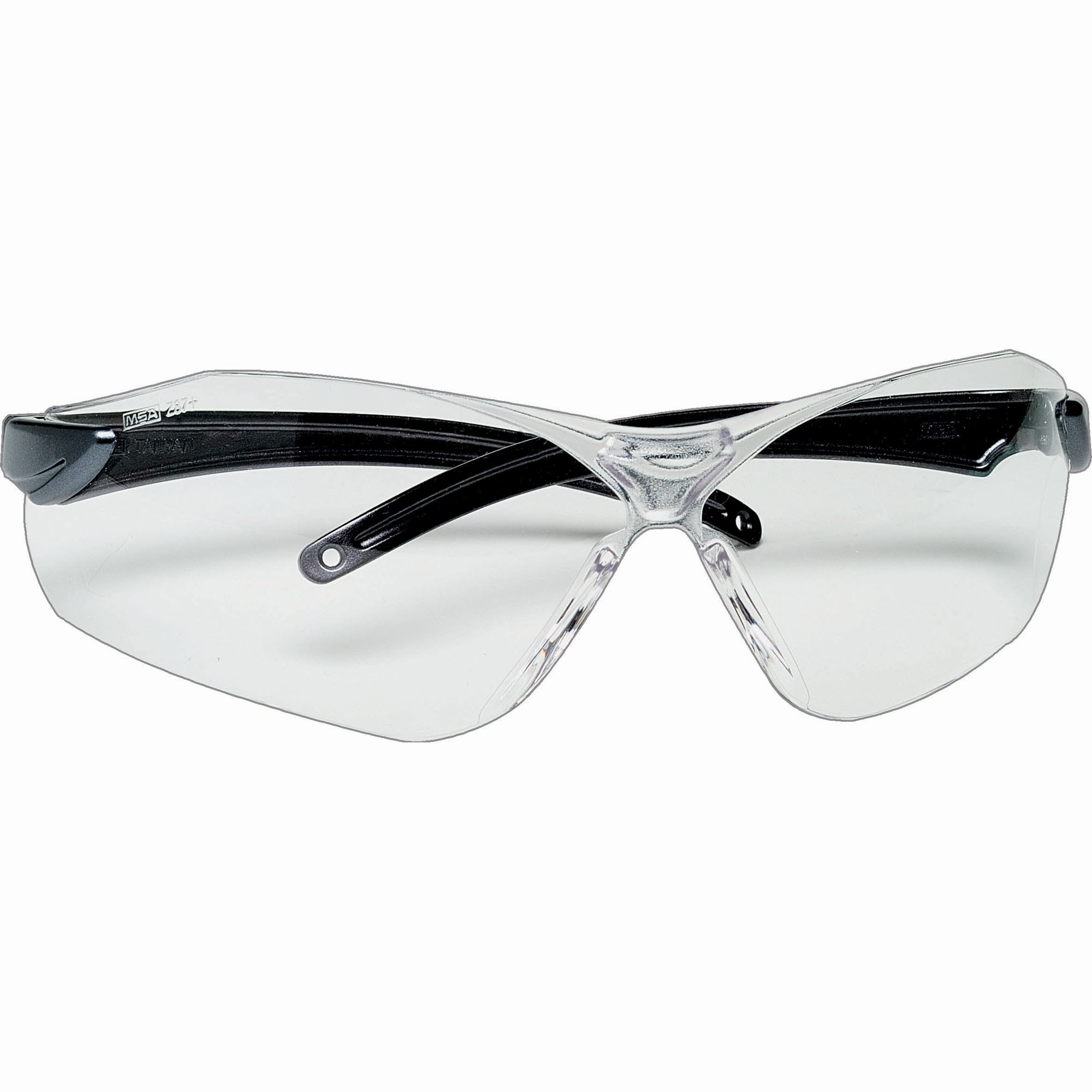 MSA 10070914 Vista Safety Glasses Gray Frame Clear Lens