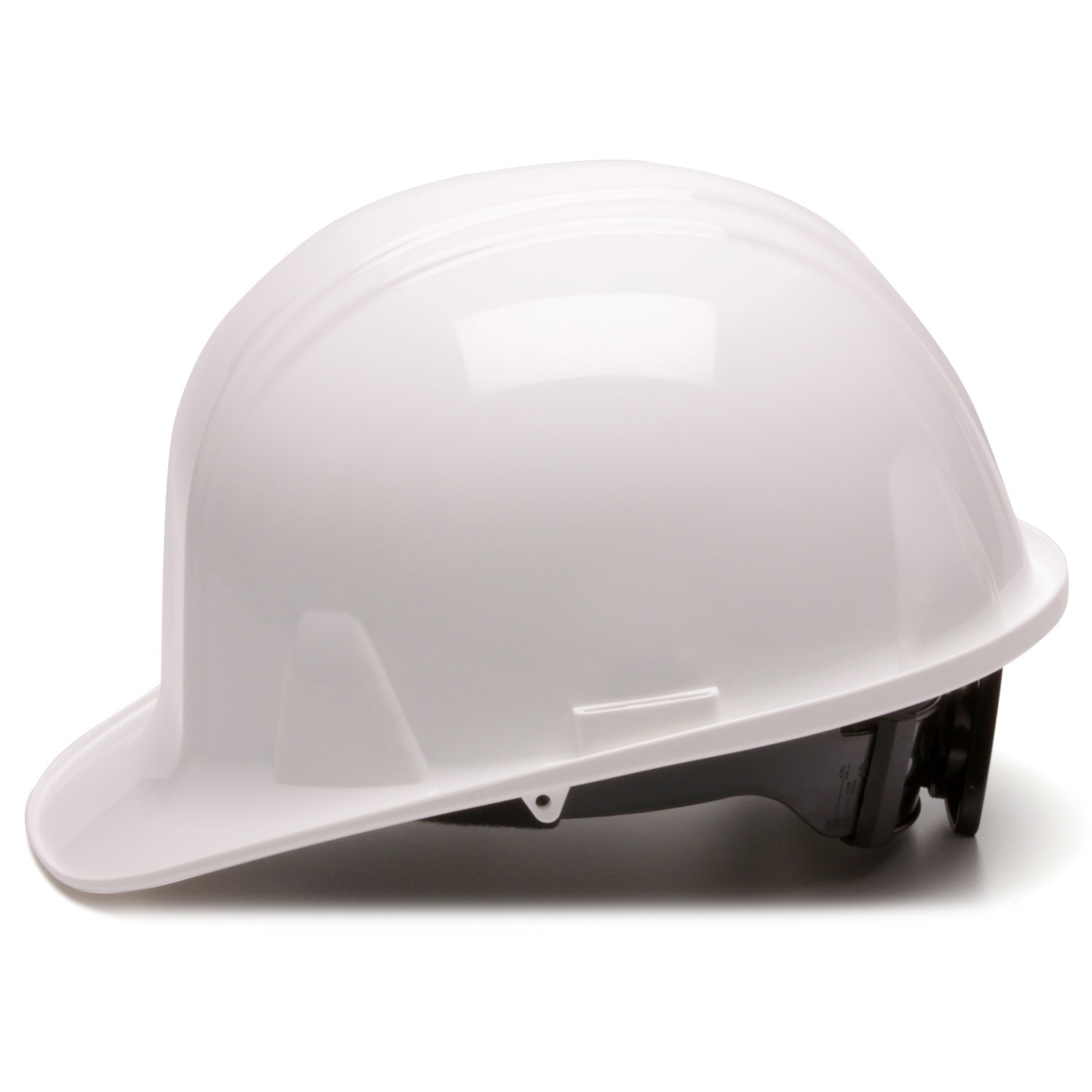Pyramex HP24110 Full Brim Hard Hat With 4-Point Ratchet Suspension - White, ANSI Z89.1 Certified