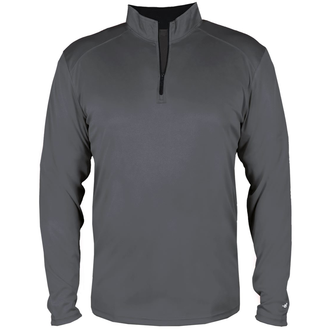 Badger Sport 4102 B-Core Quarter-Zip Pullover - Graphite/Black ...