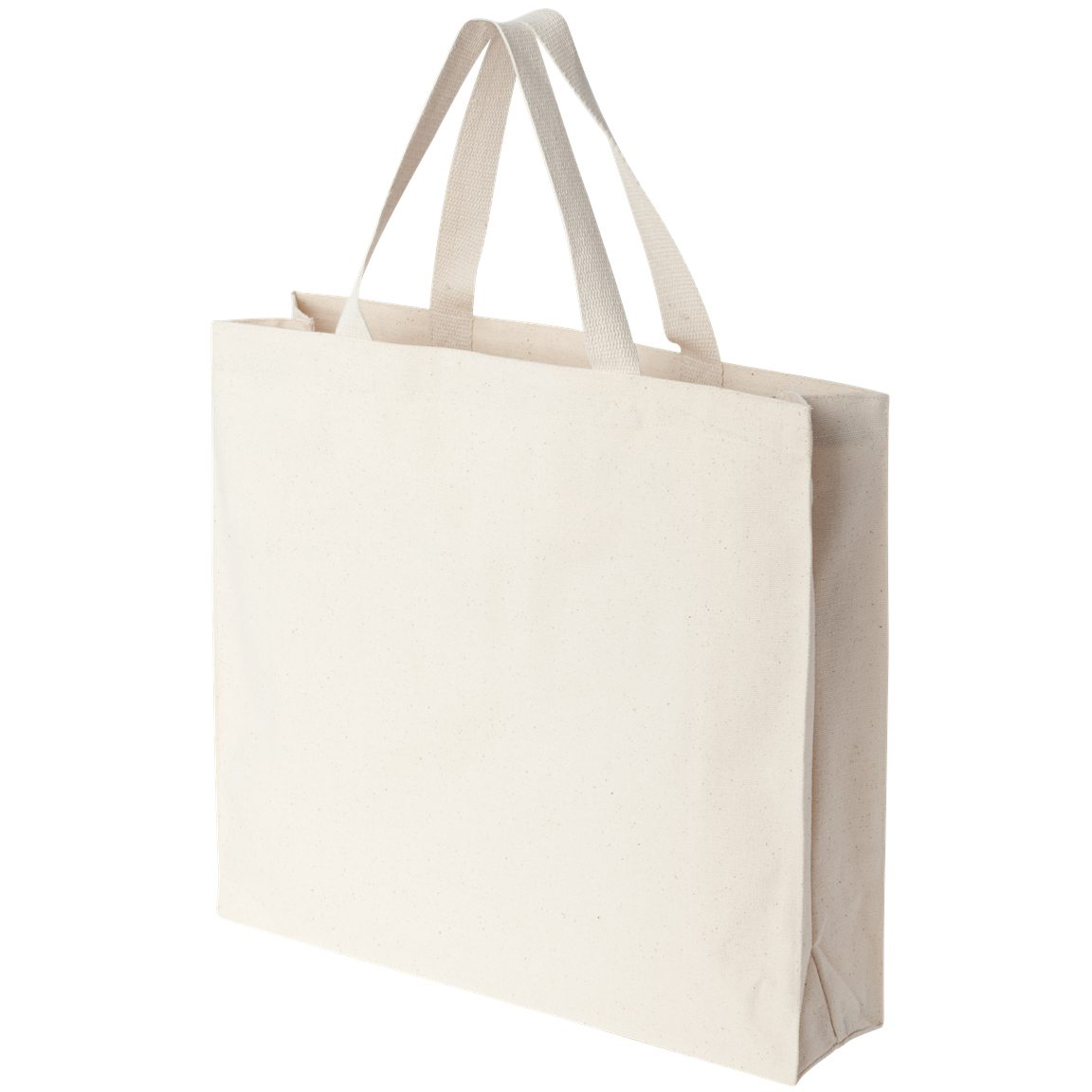 Liberty Bags 8501 12 Ounce Gusseted Canvas Tote - Natural | FullSource.com