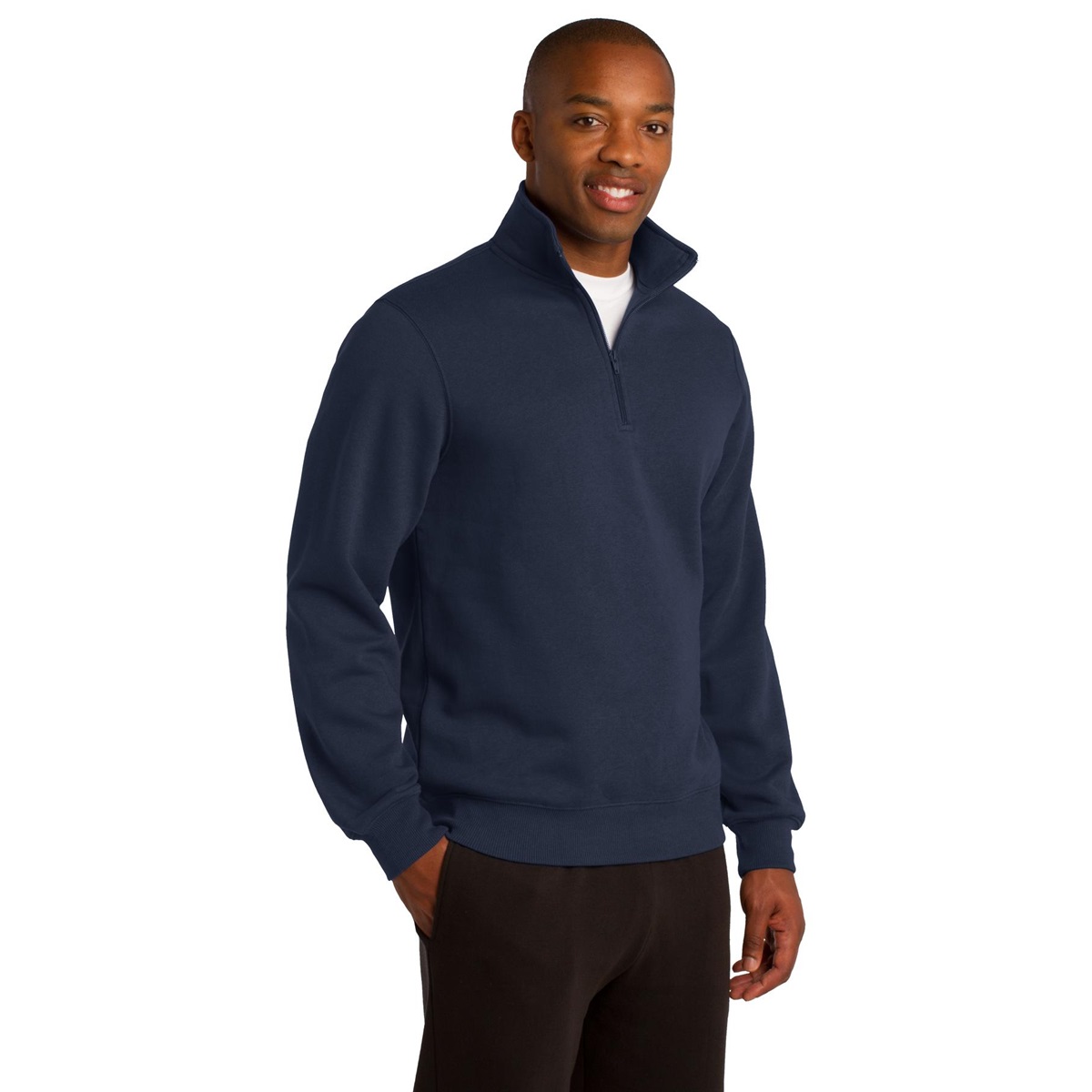 Sport-Tek ST253 1/4-Zip Sweatshirt - True Navy | FullSource.com