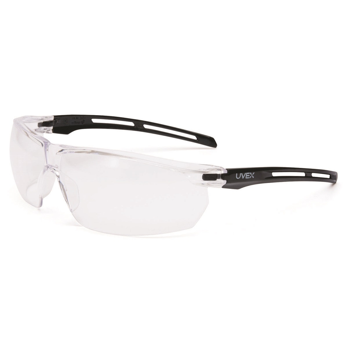 Uvex S4040 Tirade Safety Glasses/Goggles - Black Temples - Clear Anti ...