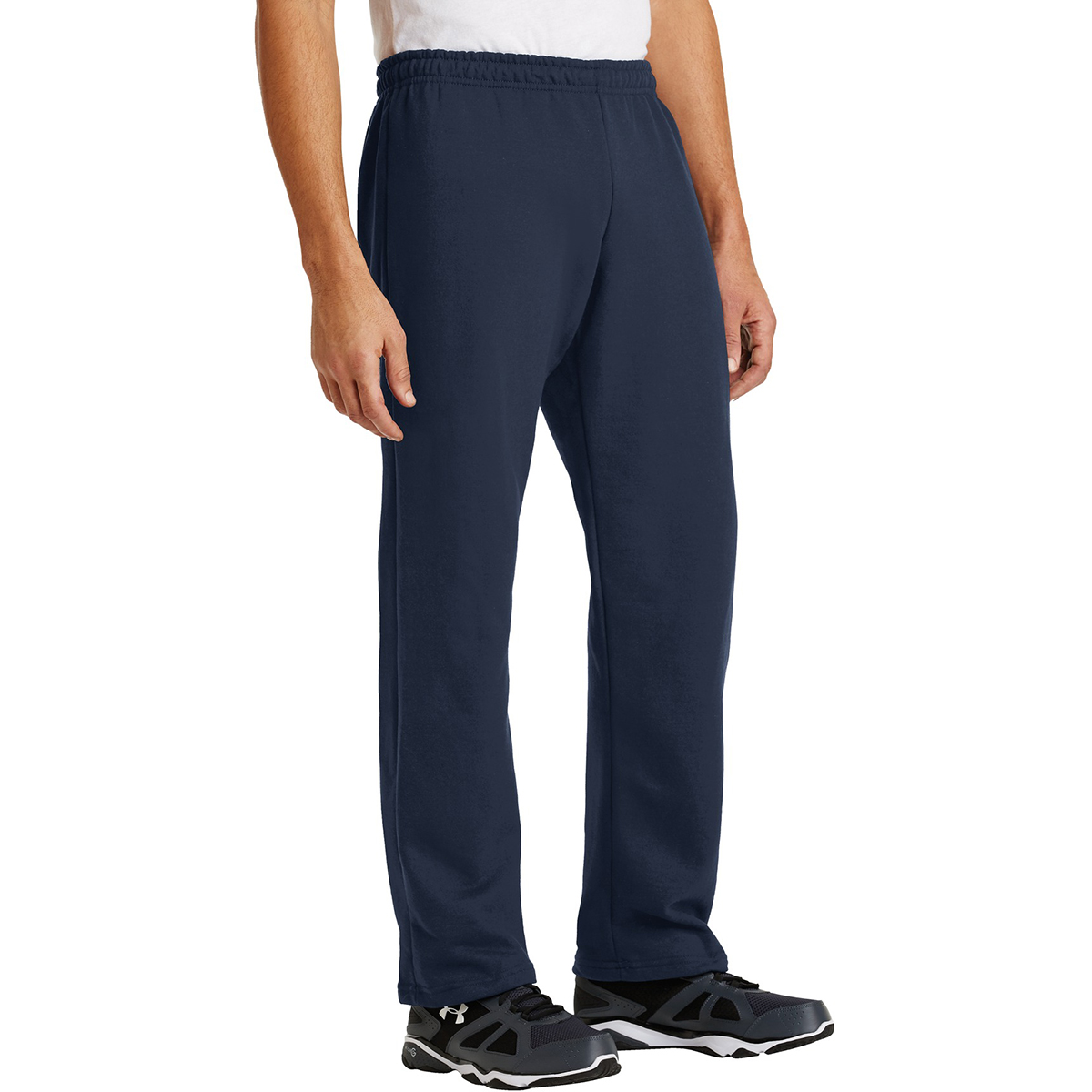 Gildan 18400 Heavy Blend Open Bottom Sweatpants - Navy | FullSource.com