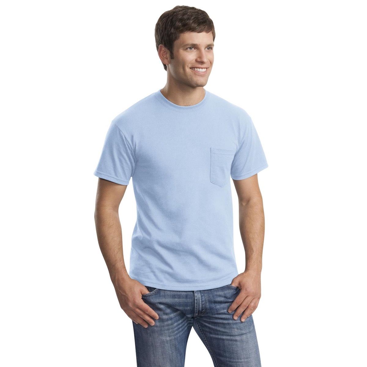 blue t shirt guy