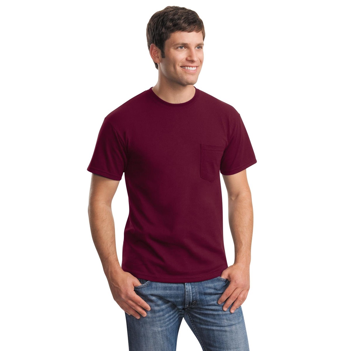 gildan maroon tshirt