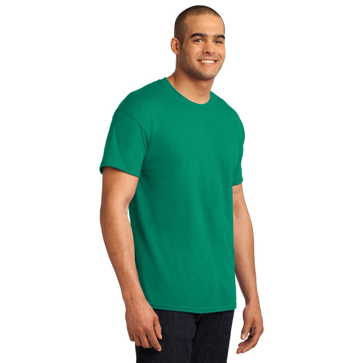 Hanes 5170 ComfortBlend EcoSmart Cotton/Polyester T-Shirt - Kelly Green ...