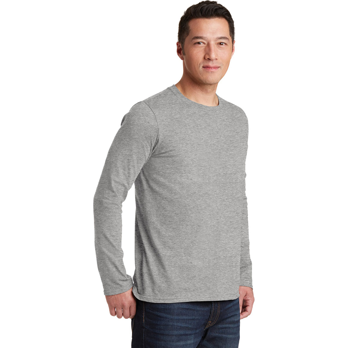 Gildan 64400 Softstyle Long Sleeve T Shirt Sport Grey 8218